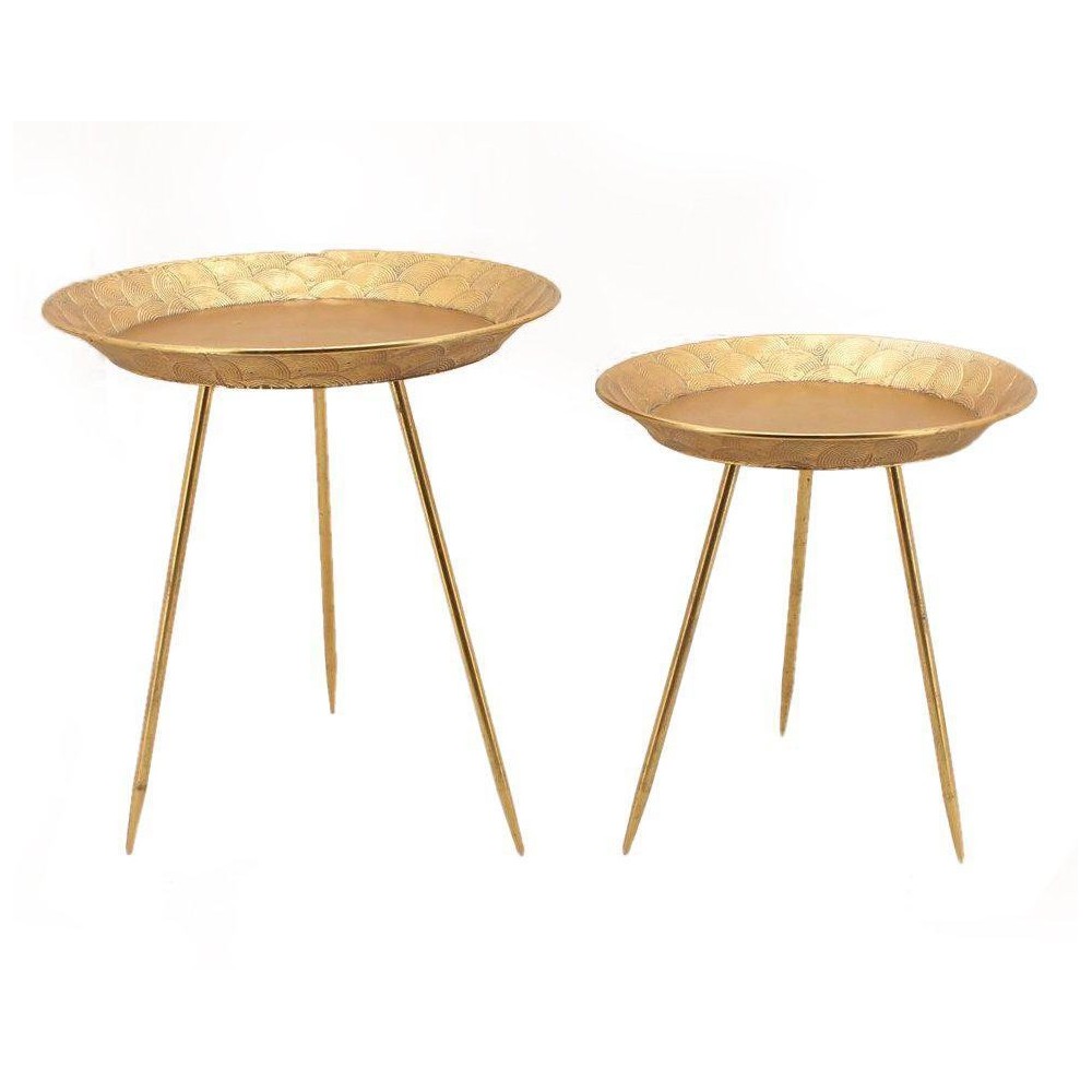 SET 2 TAVOLINI D60 H66 METALLO